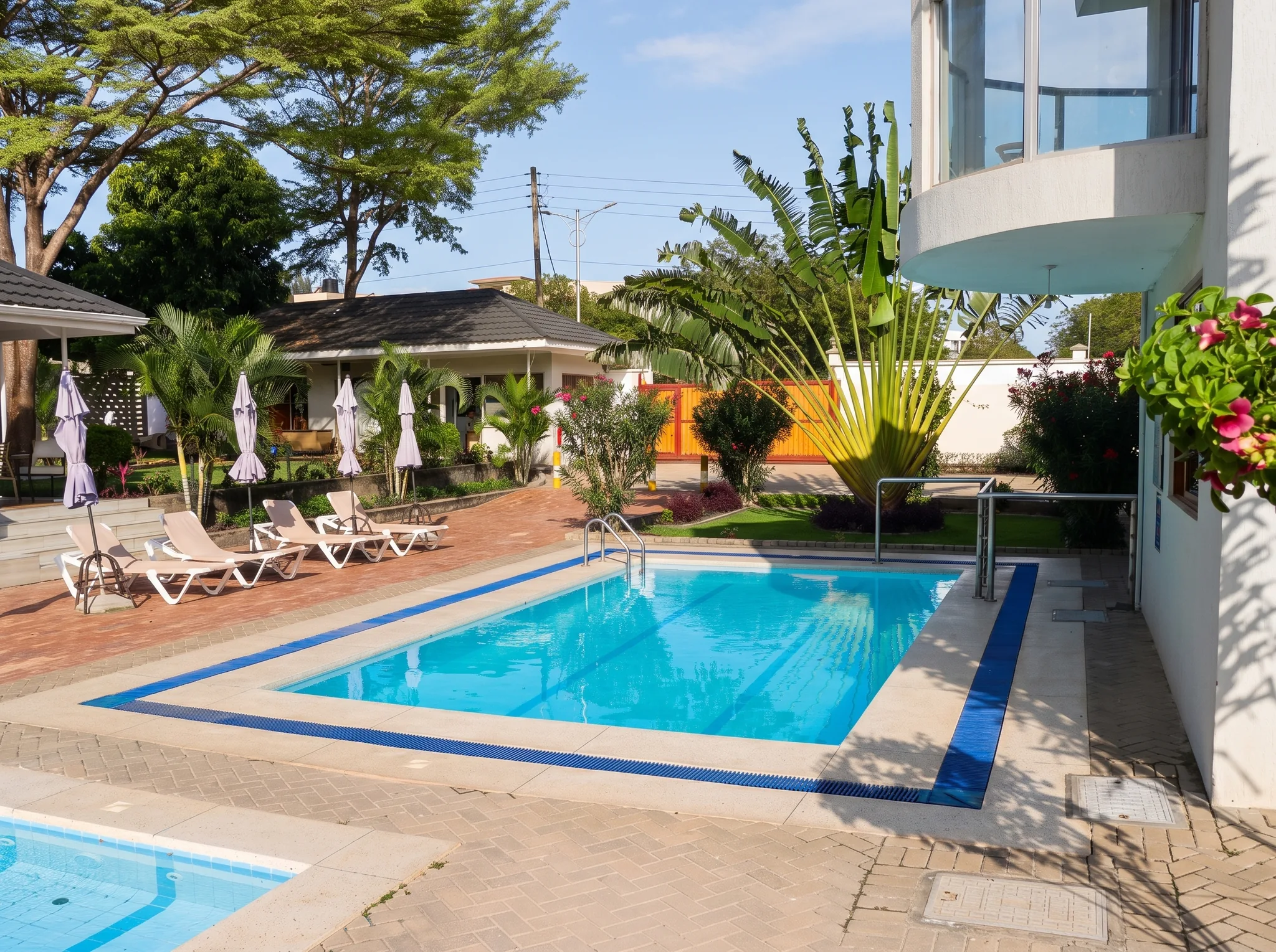 Resort Dual Swimming Pools and Tropical Gardens